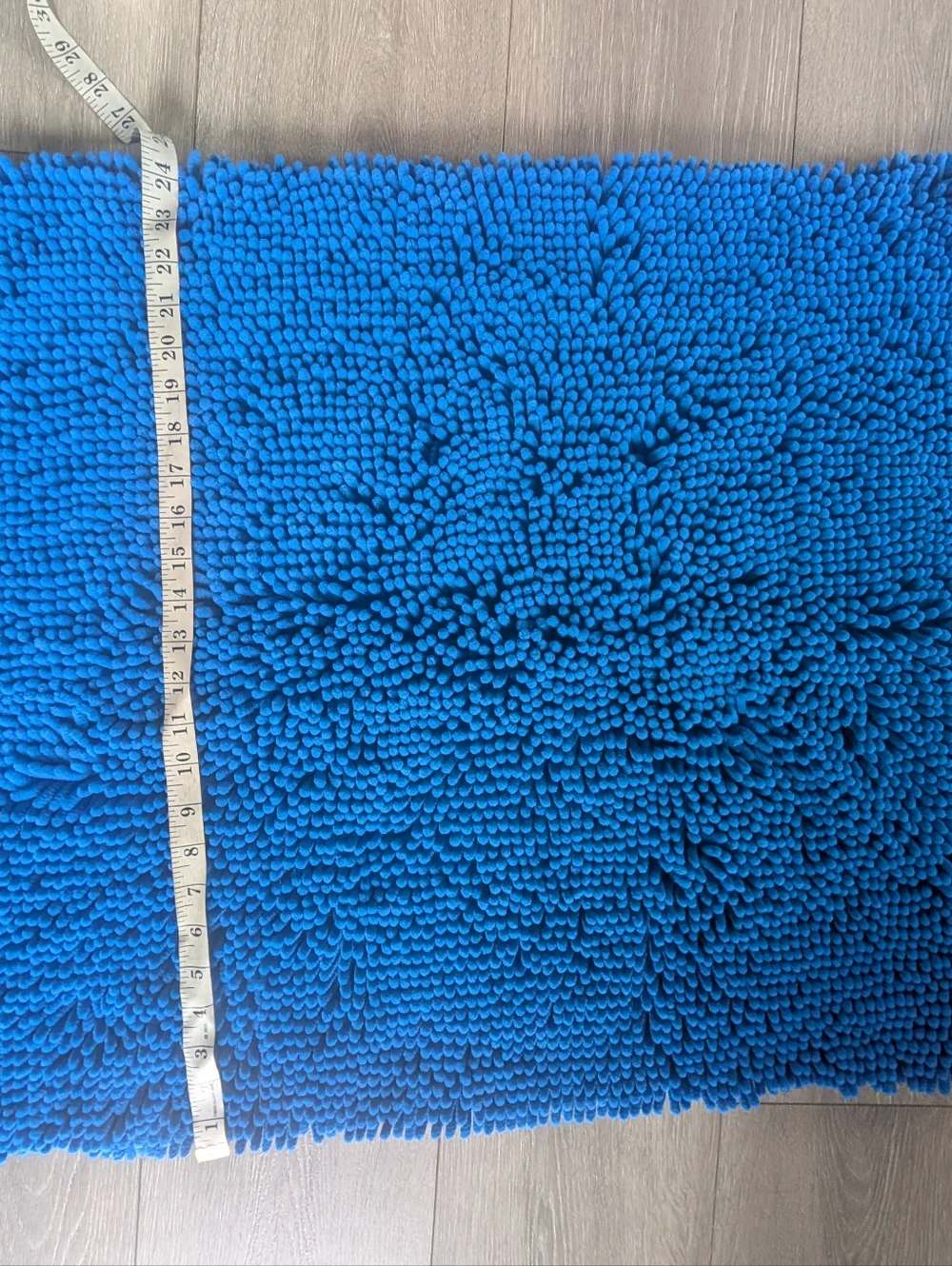 New Chenille Bath Mat - Blue